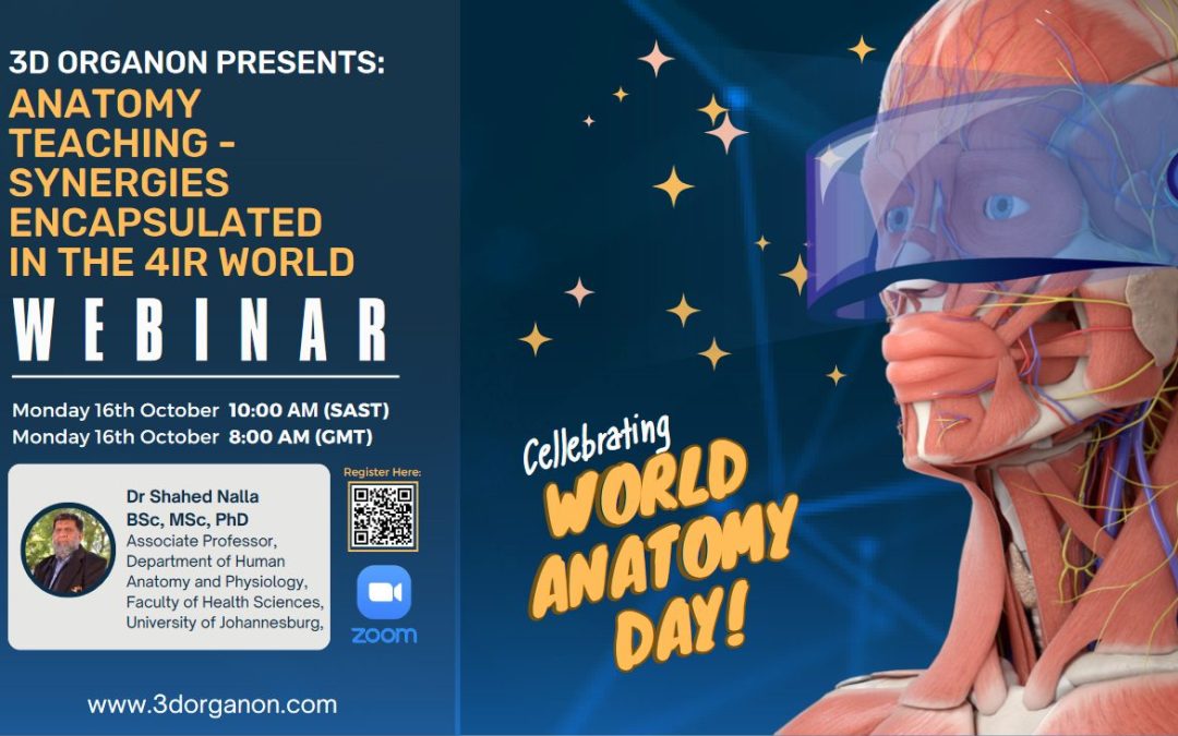New 3D Organon Webinar: Anatomy Teaching – Synergies encapsulated in the 4IR world