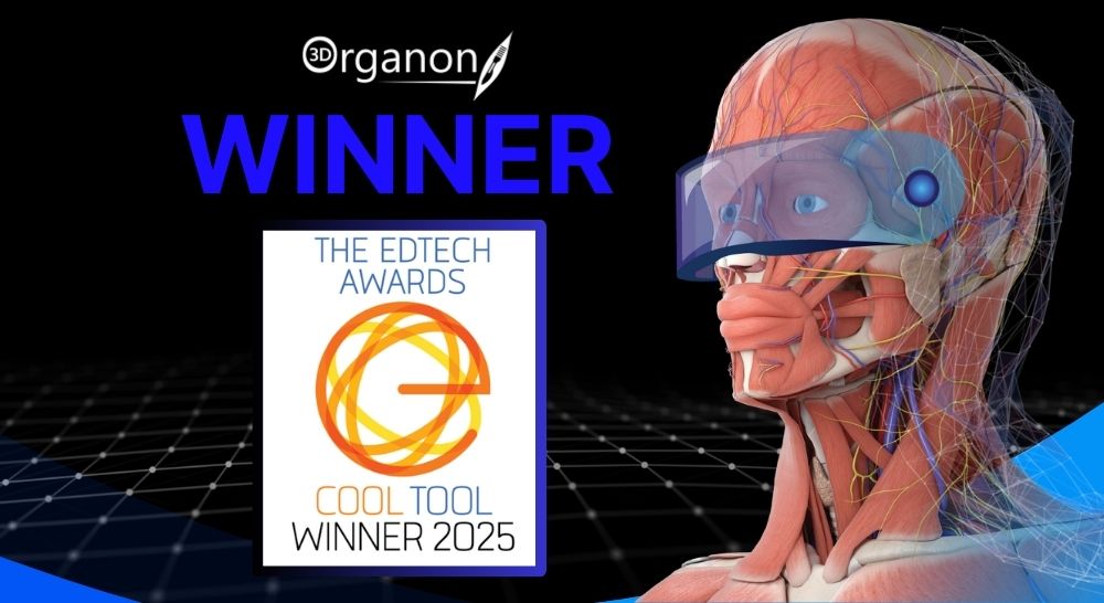 3D Organon named a Winner at the EdTech Awards 2025!