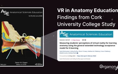 3D Organon Featured in Anatomical Sciences Education Journal: Measuring Student Acceptance of VR for Anatomy Learning