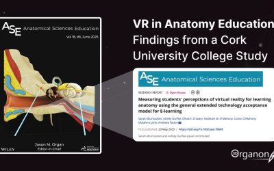 3D Organon Featured in Anatomical Sciences Education Journal: Measuring Student Acceptance of VR for Anatomy Learning
