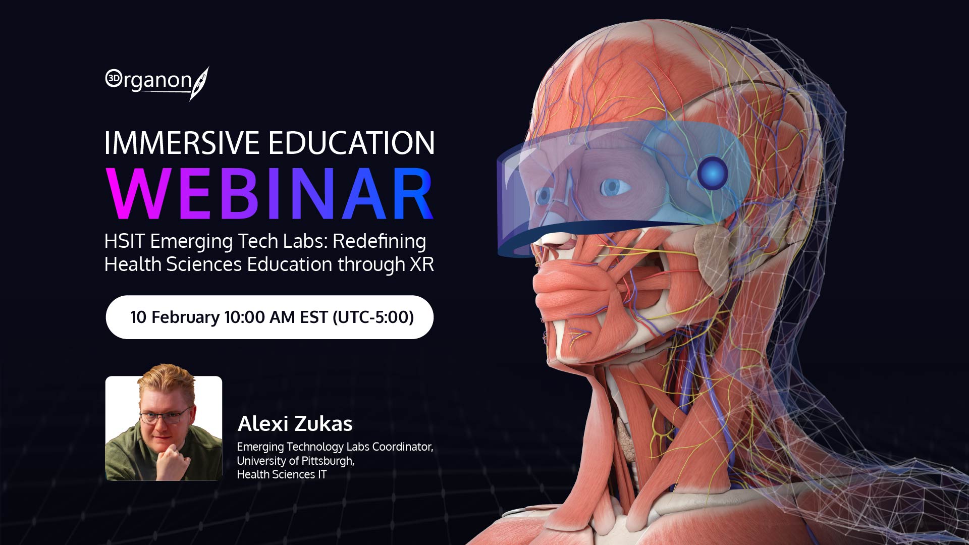 Webinar03Immersive Education Webinar 03 Immersive Education Webinar - HSIT Emerging Tech Labs: Redefining Health Sciences Education through XR