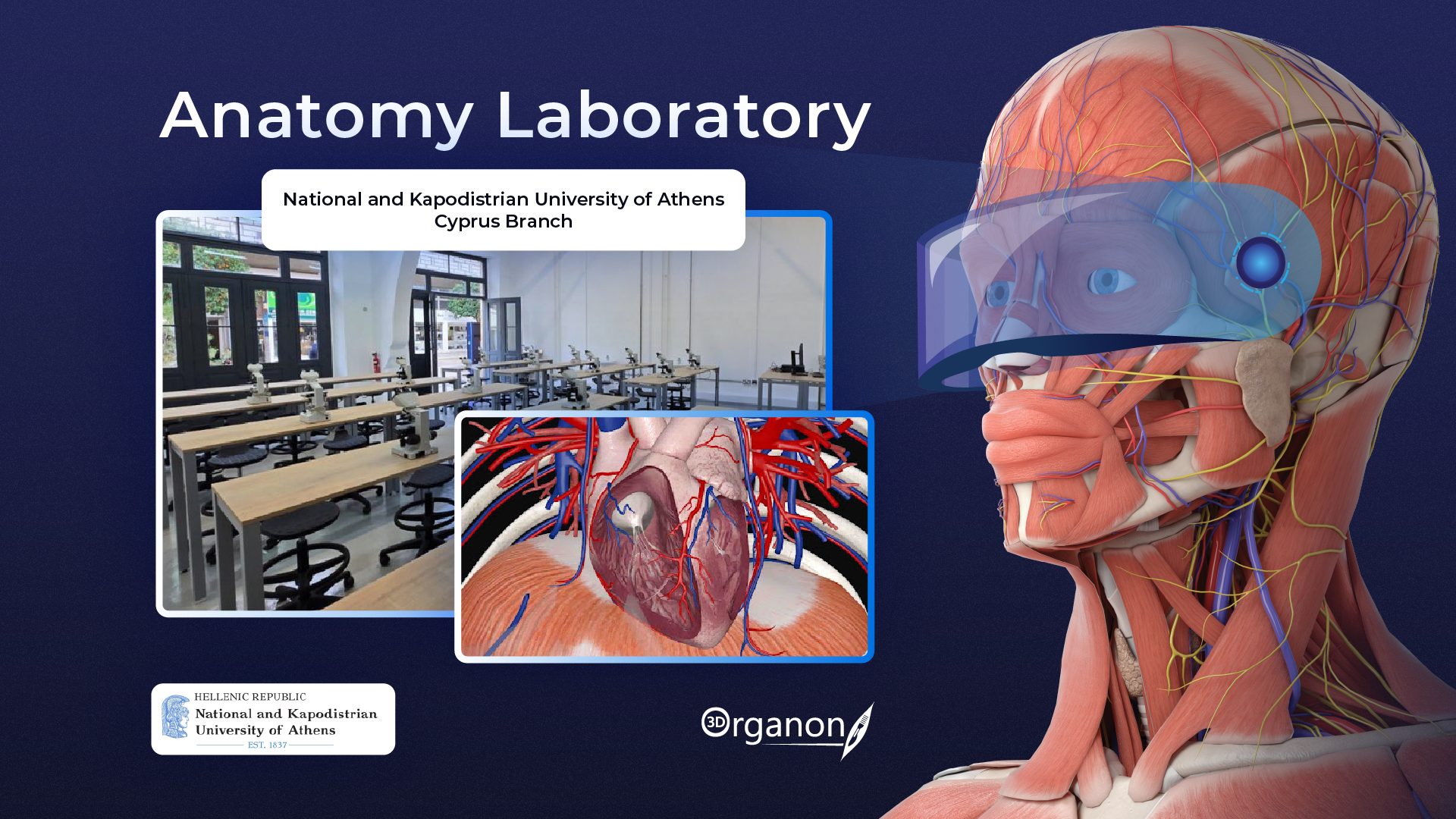 The University of Athens Implements 3D Organon to Create Innovative Anatomy Laboratories